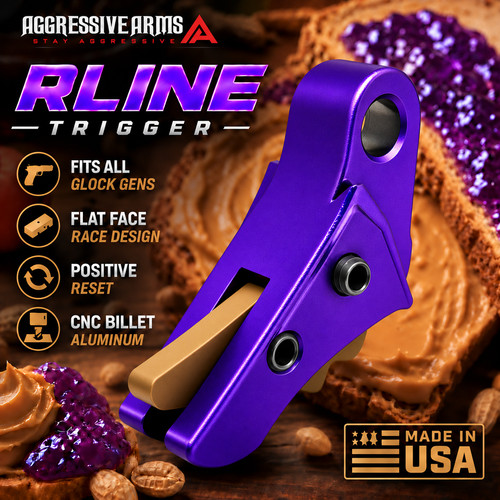 Aggressive arms purple - purple, tan